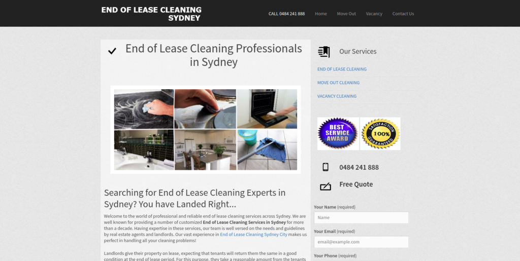 End of Lease Cleaning Sydney