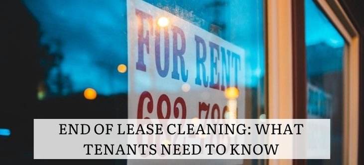 end of lease cleaning what tenants need to know